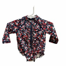 Janie and Jack Baby Recycled Floral Rash Guard Swimsuit NWOT