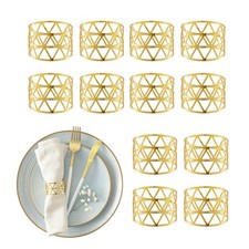 Napkin rings Durable Lightweight Geometric Napkin Holders Elegant Napkin Rings