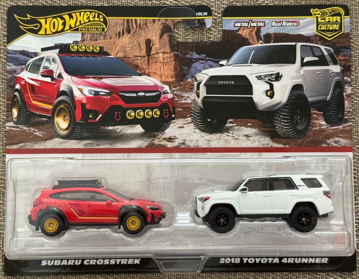 2025 Hot Wheels 2 pack Subaru Crosstrek , 2018 Toyota 4Runner