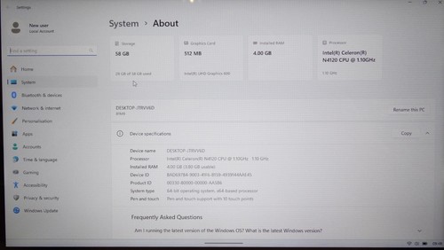 Cheap Lenovo 300e 2nd Gen 81M9 11.6" Windows 11 Tablet Laptop. 64gb eMMC - Afbeelding 5 van 10