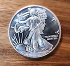1 oz .999 Fine Silver Round - Money Metals Exchange - Lady Liberty