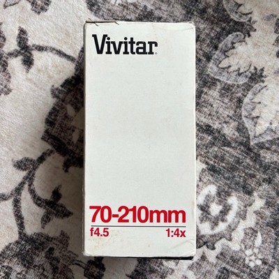 Vivitar 70-210mm f/4.5 Macro Zoom Manual Lens Minolta MD Mount 