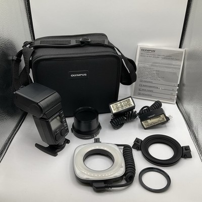 Olympus Macro Flash System With RF-11 Ring Flash & TF-22 Twin Flash Unit