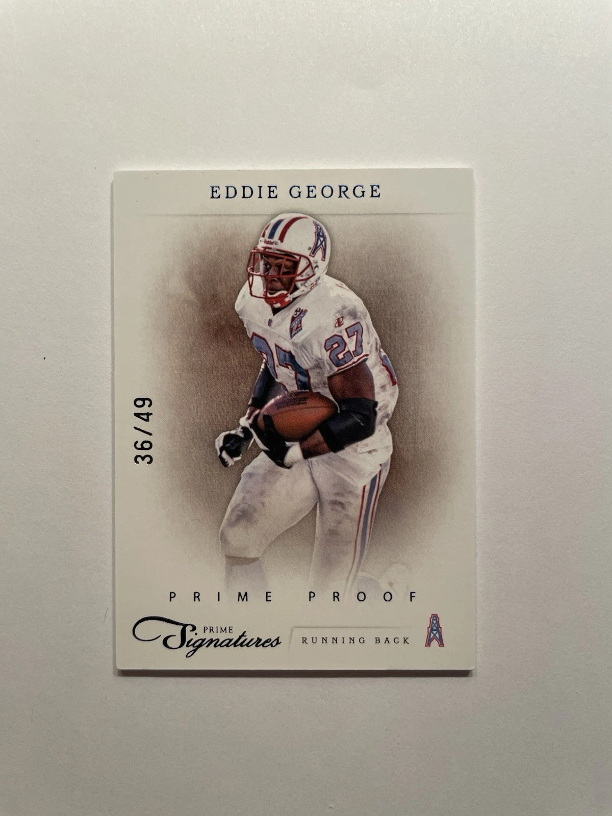 Eddie George trading card