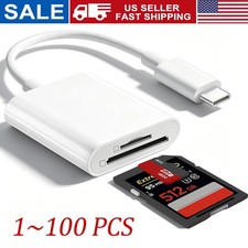 100x TF/SD Card Adapter Camera Reader for iPad iPhone 15 16 17Promax X Xs LOT