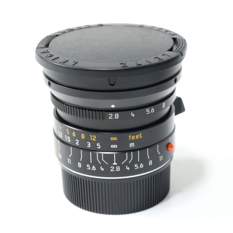 Leica Elmarit-M 24mm f2.8 ASPH Black M Lens Wide Angle MF 6Bit