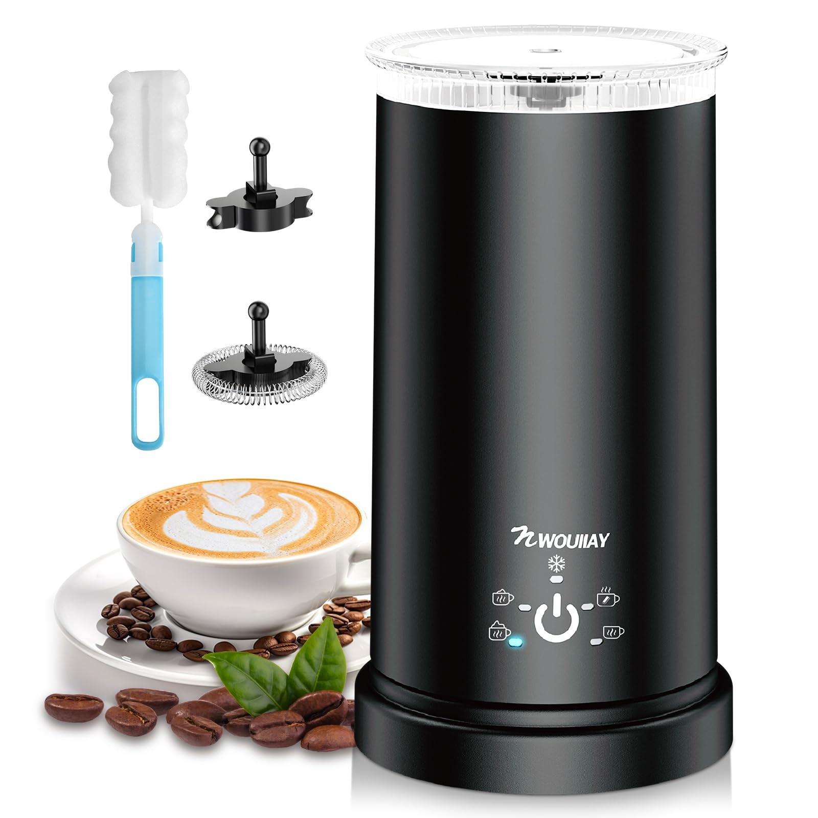 Idea Regalo: Montalatte Elettrico 5 in 1 | Schiuma e Cioccolata 600W