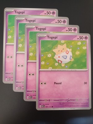4x Togepi - 080/217 - ME: Ascended Heroes (ASC) Pokemon Playset x4