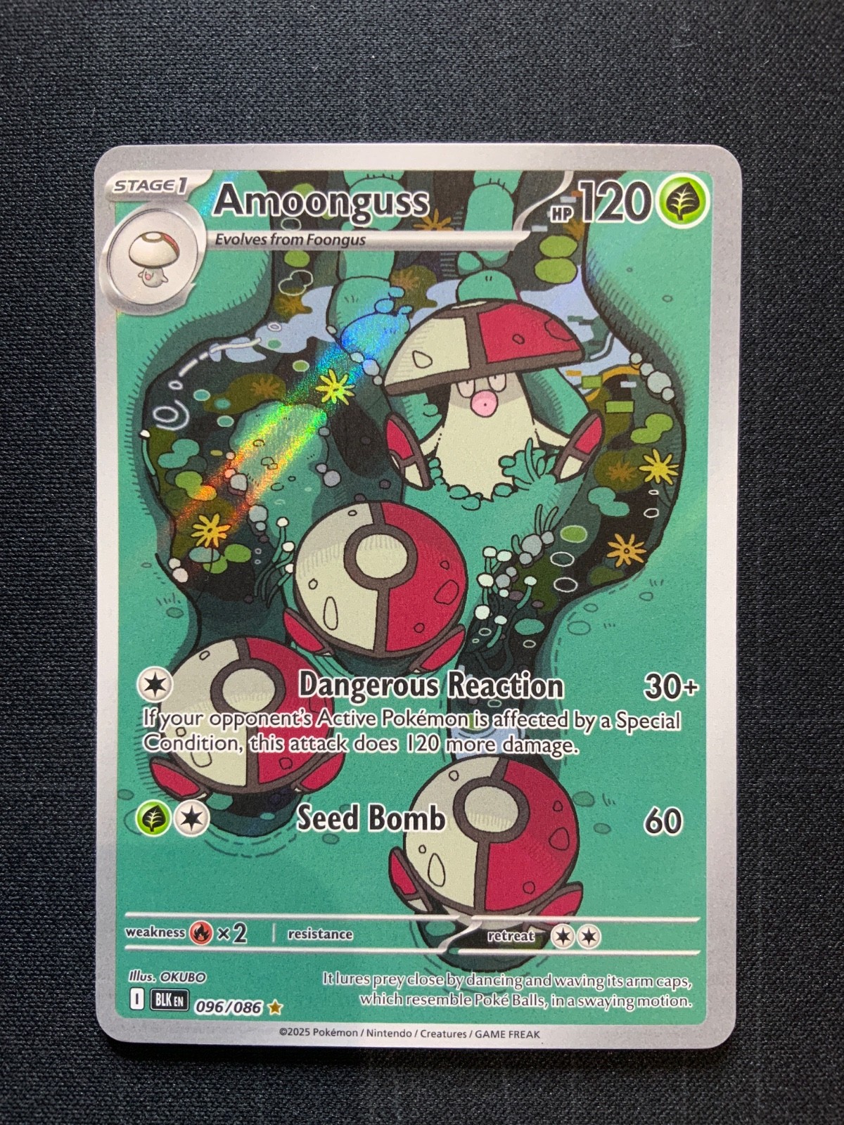 Pokemon Amoonguss - 096/086 96 - SV Black Bolt Holofoil NM #2