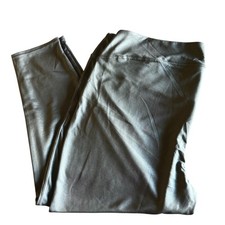 DG2 by Diane Gilman Gray Sparkle Pull On Wide Band Elastic Waist Cropped Pants