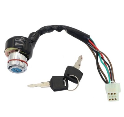 6 Wire Ignition Key Barrel Switch 150cc 200cc 250cc PIT Quad Dirt Bike ATV Buggy