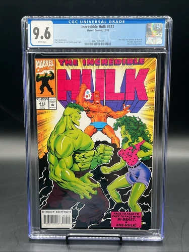 Incredible Hulk #412 (Marvel Comics Dec 1993) CGC Graded 9.6 NM White Pages
