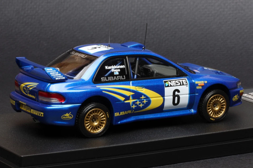 斯巴鲁 Impreza #6 1999 芬兰拉力赛 *Juha Kankkunen * -- HPI #8599 1/43 — 第 3/4 张图片
