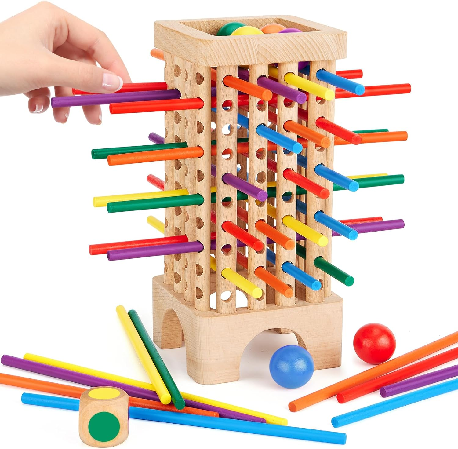 montessori-game-wooden-board-game-42-colorful-wooden-sticks-dice-game
