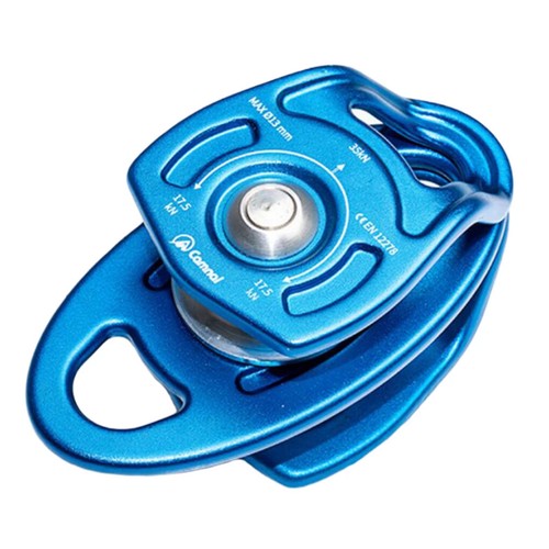 35KN Rock Climbing Pulley Heavy Lifting Pulling Sheave Side Plate Double Pulley - Picture 2 of 8