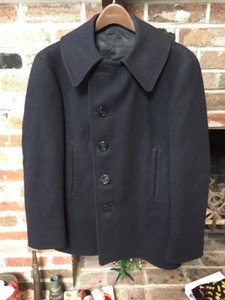 Vintage Ww2 Us Navy Wool Pea Coat Orig Ebay