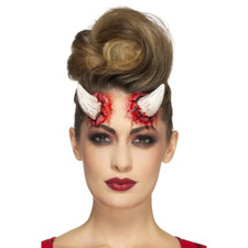 Latex Devil Horn Prosthetic Special FX Halloween Fancy Dress Make Up