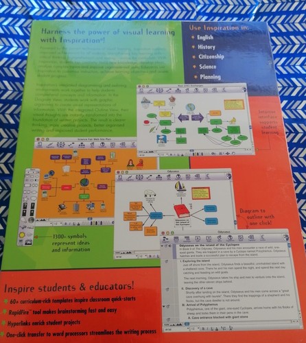 INSPIRATION 7.5 Premier Brain Storming Tool to Develop Ideas Organise Thinking, - Picture 3 of 5