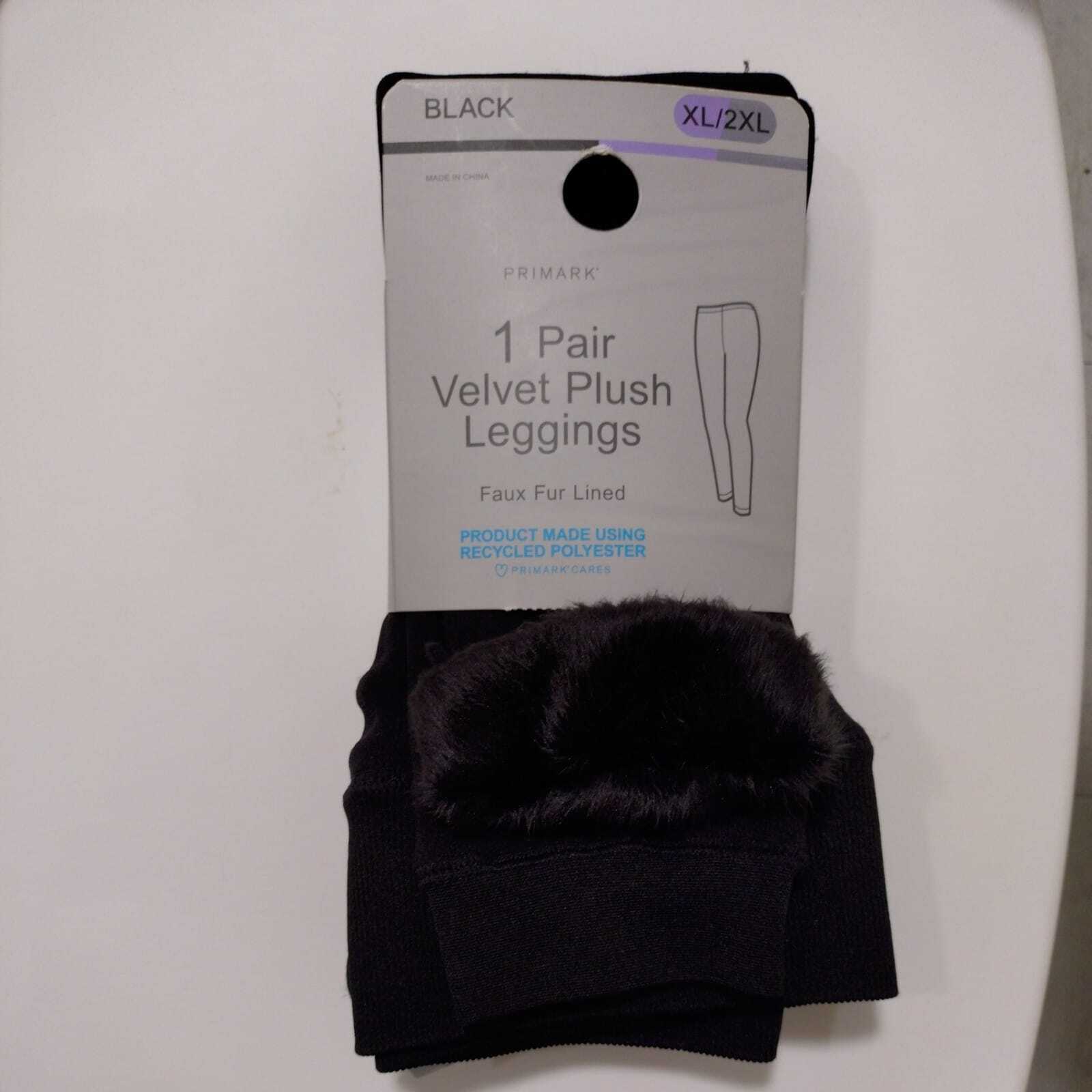 Primark Velvet Plush Faux Fur Lined Leggings FOR SALE! - PicClick UK