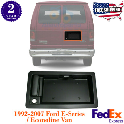 Door Handle License Plate Bracket For 1992-2007 Ford E-150 E-250 E-350 Van
