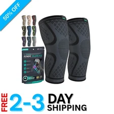 Knee Compression Sleeves for Active Lifestyle - 2-Pack, Multiple Sizes Available
