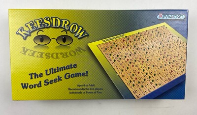 RARE SIGNED Keesdrow Deluxe COMPLETE Pywacket 2005 Word Find Seek Board Game