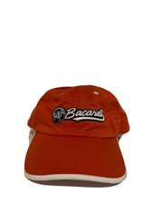 Bacardi Rum 62 Promo Baseball Golf Hat Cap Adjustable Embroidered Logo Orange