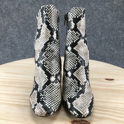 Aldo Boots Womens 6.5 Aurella Ankle Bootie Multicolor Leather Snakeskin Side Zip - Picture 4 of 19