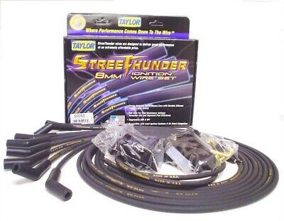 Taylor Cable Spark Plug Wire Set StreeThunder 135-Degree Black 50053 Taylor Cable Spark Plug Wire Set StreeThunder 135-Degree Black 50053