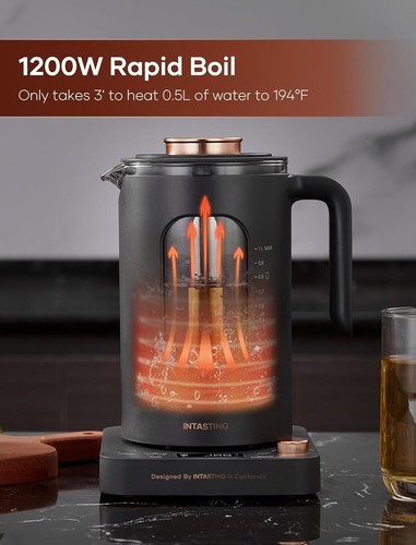 Electric Tea Kettle with tea Infuser and Precise knob temperature control - Picture 19 of 30