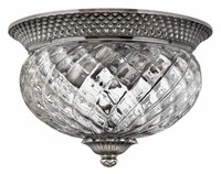 Elstead Lighting Hinkley Plantation 2 Light Ceiling Light In Antique Nickel Elstead Lighting Hinkley Plantation 2 Light Ceiling Light In Antique Nickel