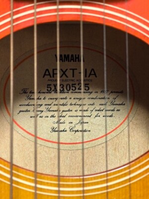 YAMAHA APXT-1A Electric Acoustic Guitar Brown Sunburst Used