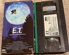 E.T. The Extra-Terrestrial VHS Video Tape 1988 Steven Spielberg Film Green/Black