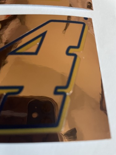 Discounted Chrome Rose Gold W/ Blue & yellow #’s 2,3,4,5,6,7,8,9,0 Box L - Picture 3 of 8