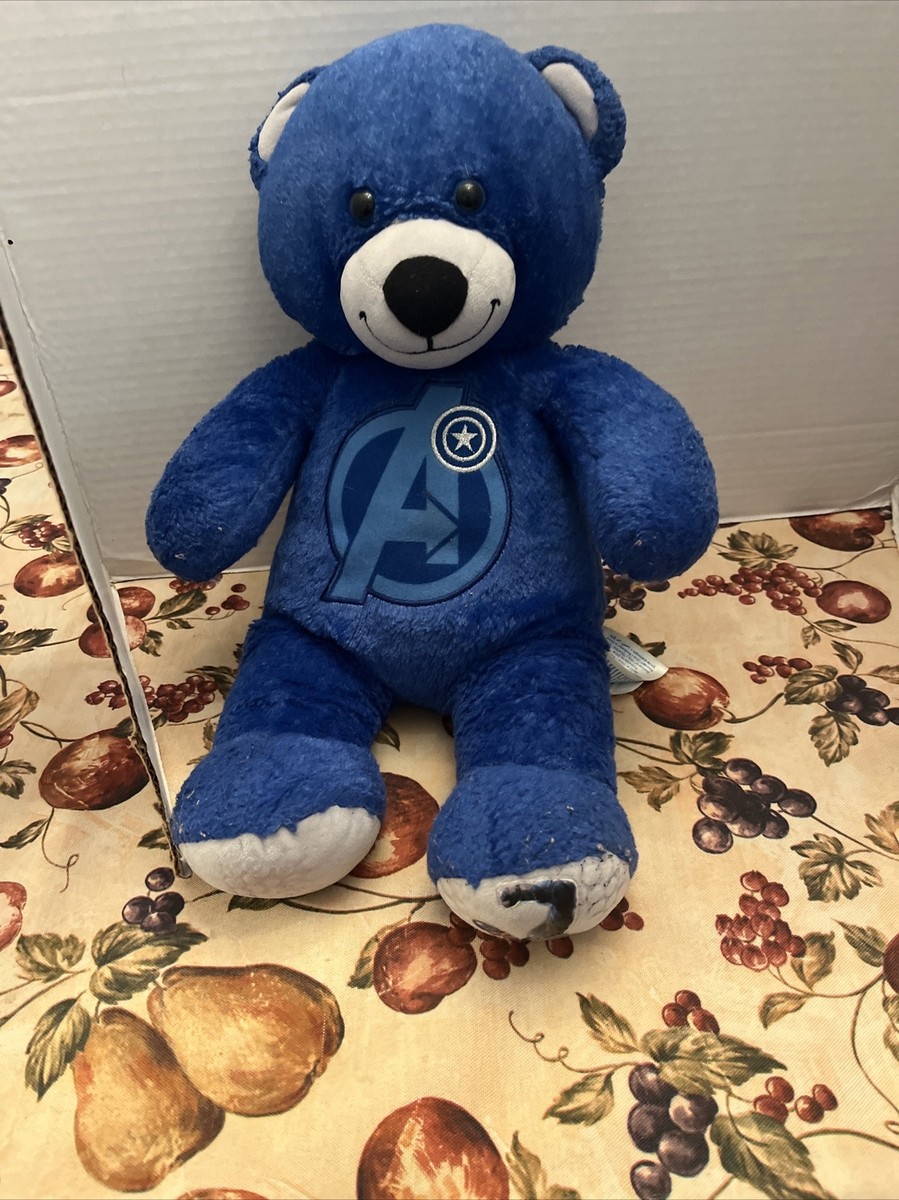 【picone×marvel】Teddybearワンピース 【マルベル】 BUILD A BEAR MARVEL AVENGERS CAPTAIN AMERICA ROYAL BLUE PLUSH