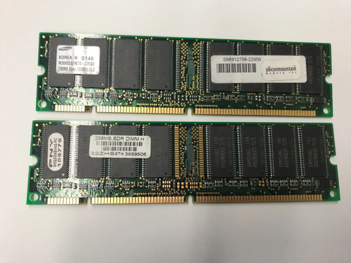 512MB 2PCS 256MB PC133 133MHz 168 Pin SDR SDRAM Desktop Double-Sided Ram Memory - Picture 5 of 5