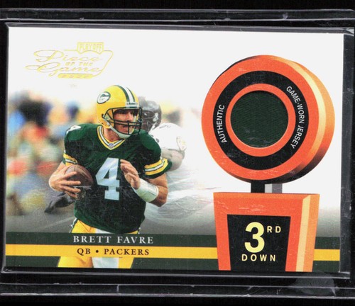 2002 Playoff Piece of the Game 3rd Down GU Jersey Brett Favre #'d /50