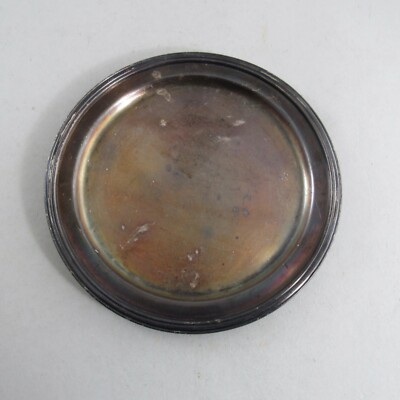 Vintage New Haven Railroad Silber gelötete Spitze Tablett International Silber 6 1/2''