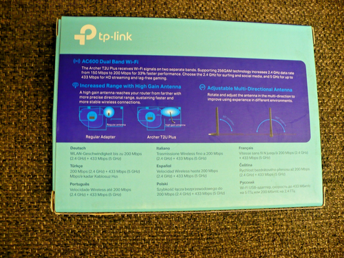 TP-Link Archer T2U Plus High Gain Wireless Dual Band USB Adapter - Picture 5 of 7