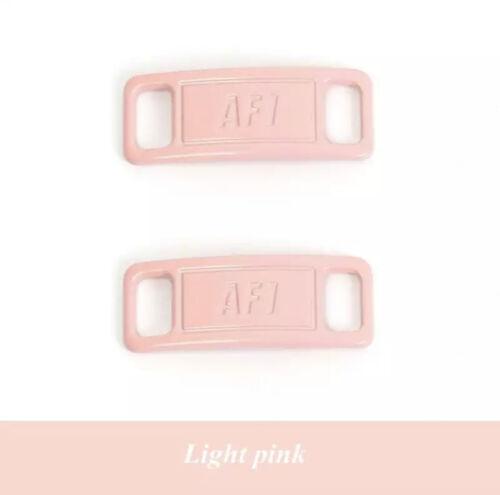 Nike AF1 Replacement Lace Tags Shoe badge Air Force Ones light pink NEW 🌸 - 第 1/6 張圖片