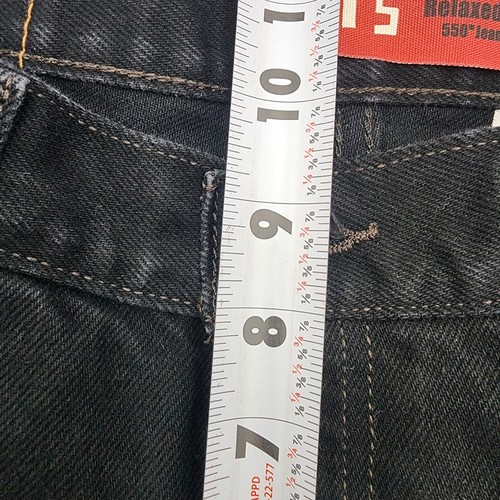 Levi's Boys 550 Relaxed Fit Jeans Size 10 Husky 31x25.5 Black 100% Cotton - Picture 6 of 8