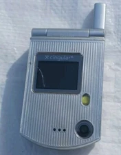 Pantech C-300 - Silver  Cingular 2006 Flip Phone Untested