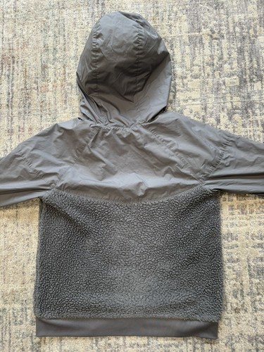 NIKE Black Windbreaker Jacket Hooded Fleece Lining Youth Size XL Tall - Picture 7 of 15