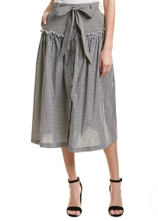 Nicholas Midi Skirt Black 0 NWT $295