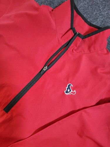 Houston Texans Cutter and Buck Pullover Windbreaker CBW Weathertech Size L - Picture 3 of 11