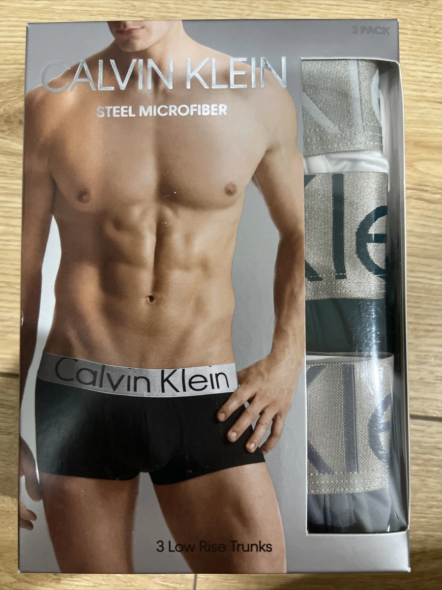 3 pack low rise trunks steel micro