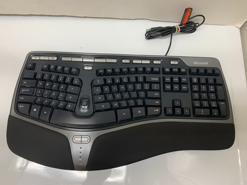 Microsoft Natural Ergonomic Keyboard 4000 V1.0 KU-0462 Black Wired USB Very Nice - Picture 2 of 9