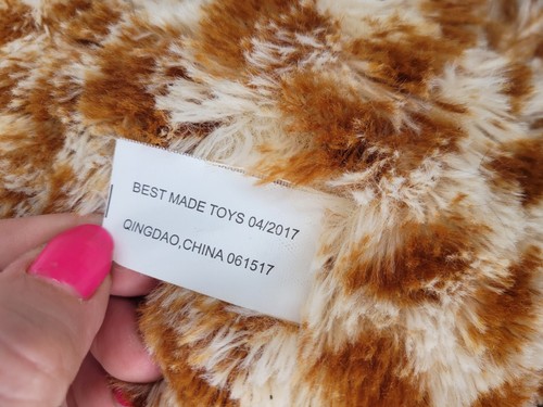 Large Giraffe Mom & Baby Plush Stuffed Animal Toy Jumbo Best Made Toys - Picture 9 of 11