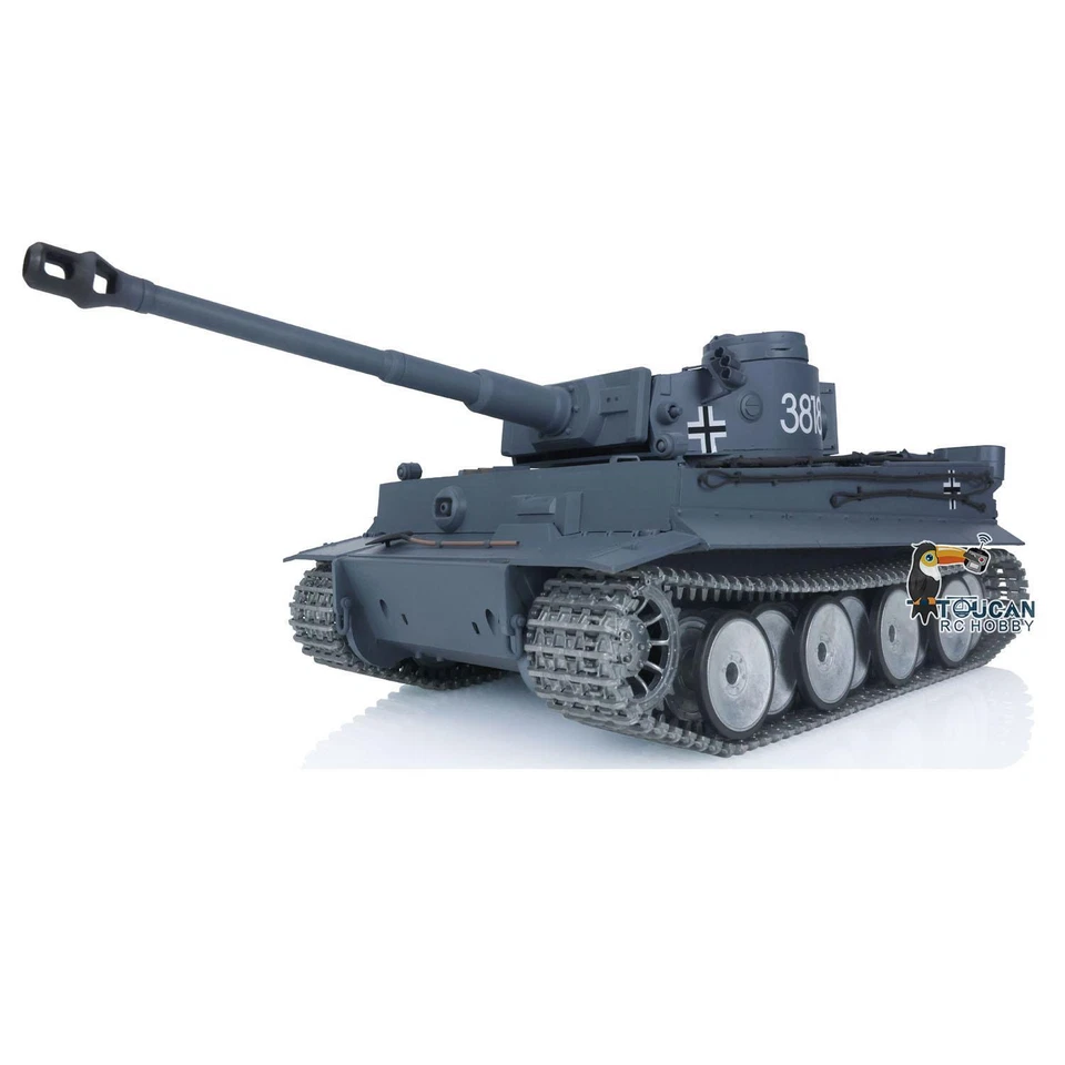 Heng Long 1/16 7.0 Tiger I RC Tank BB Infrared 3818 W/Barrel Recoil Metal Wheels - Image 2 of 4