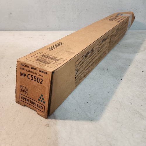 Ricoh 841754 MP C5502 Cyan Toner Genuine New OEM Sealed Boxed free ship - Picture 4 of 4